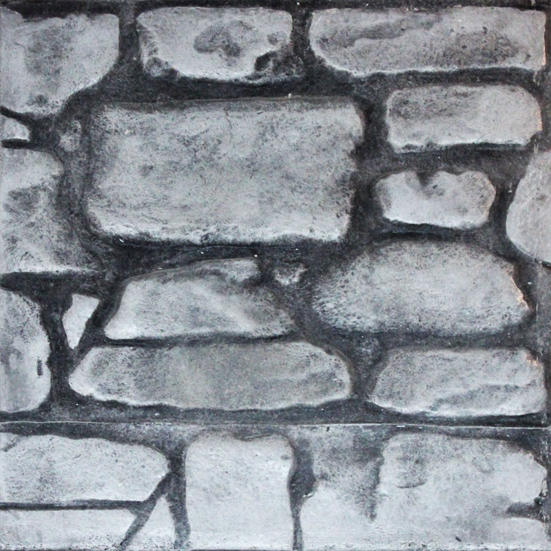 Concreto Estampado - Piedra Antigua - Gris Acero